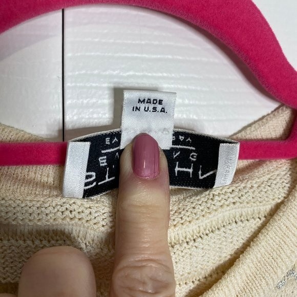 ST JOHN Evening by Marie Gray Sweater Sz 8 Cream GC - Picture 7 of 12